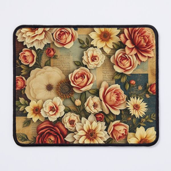 Item preview, Roses on Vintage Scrapbook Style Paper designed and sold by RAISC.