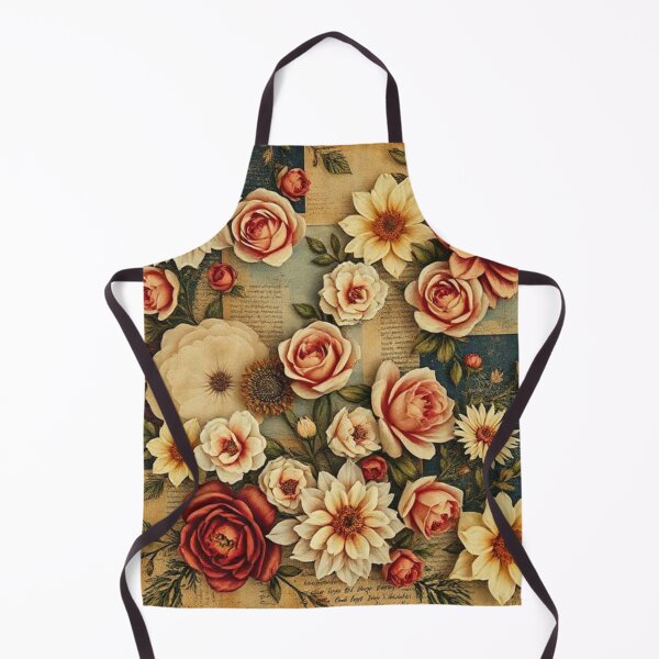 Item preview, Roses on Vintage Scrapbook Style Paper designed and sold by RAISC.