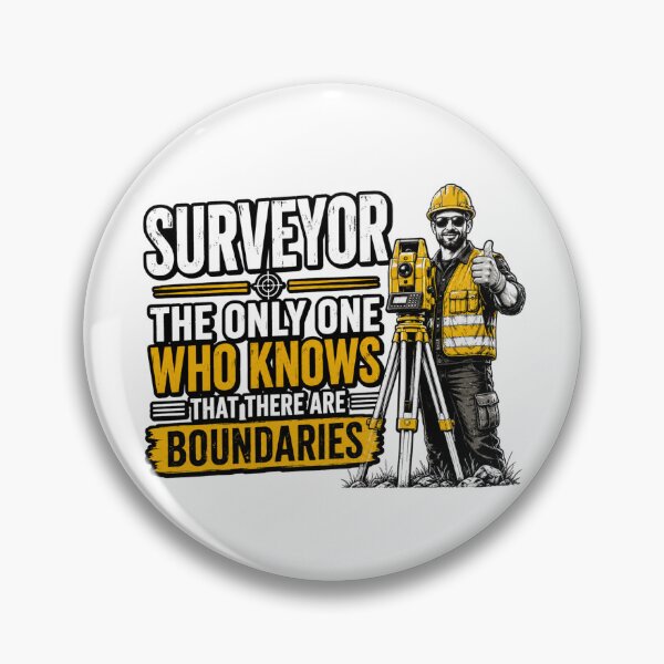 Item preview, Funny Surveyor Boundaries T-Shirt Design designed and sold by JDGeoShop.