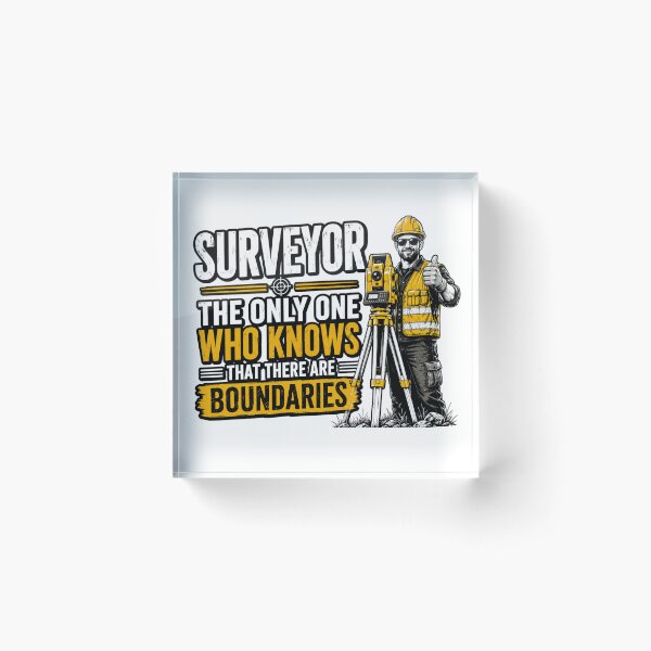 Item preview, Funny Surveyor Boundaries T-Shirt Design designed and sold by JDGeoShop.