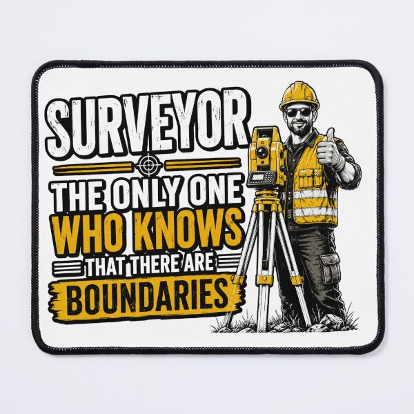 Item preview, Funny Surveyor Boundaries T-Shirt Design designed and sold by JDGeoShop.
