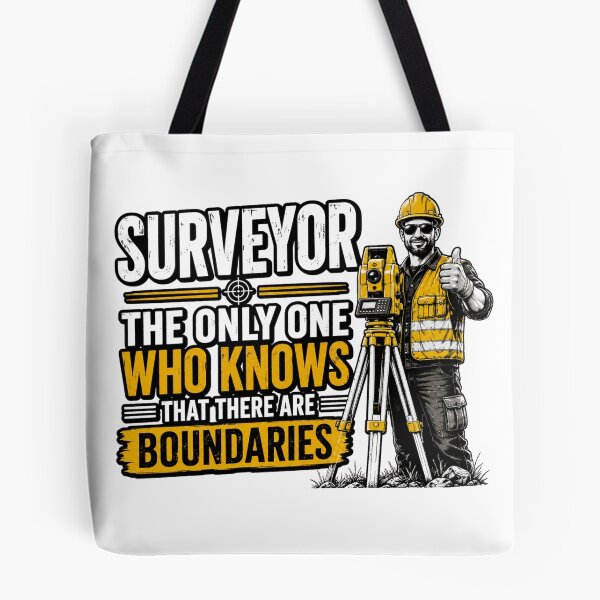 Item preview, Funny Surveyor Boundaries T-Shirt Design designed and sold by JDGeoShop.