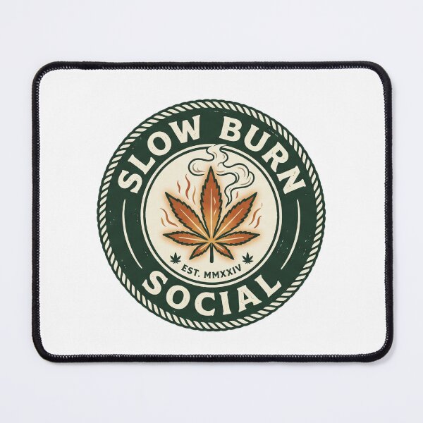 Item preview, Vintage Aesthetic Cannabis Leaf Social Club Design designed and sold by OFFLINE FOREVER™ オフライン.