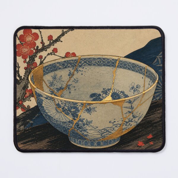 Item preview, Kintsugi Whispers - Vintage Ukiyo-e Japanese Aesthetic Woodblock Print Art designed and sold by bapupa.