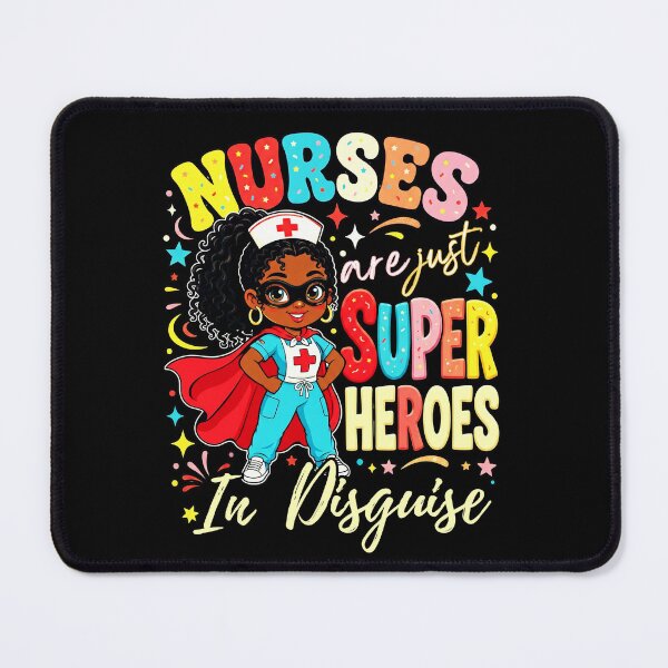 Item preview, Black Nurse Superhero Melanin Healthcare Magic designed and sold by MotivaChic.