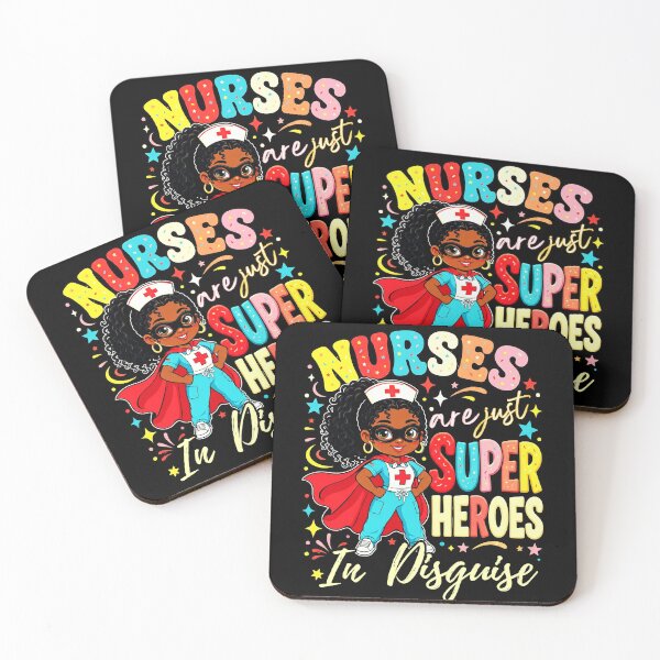 Item preview, Black Nurse Superhero Melanin Healthcare Magic designed and sold by MotivaChic.