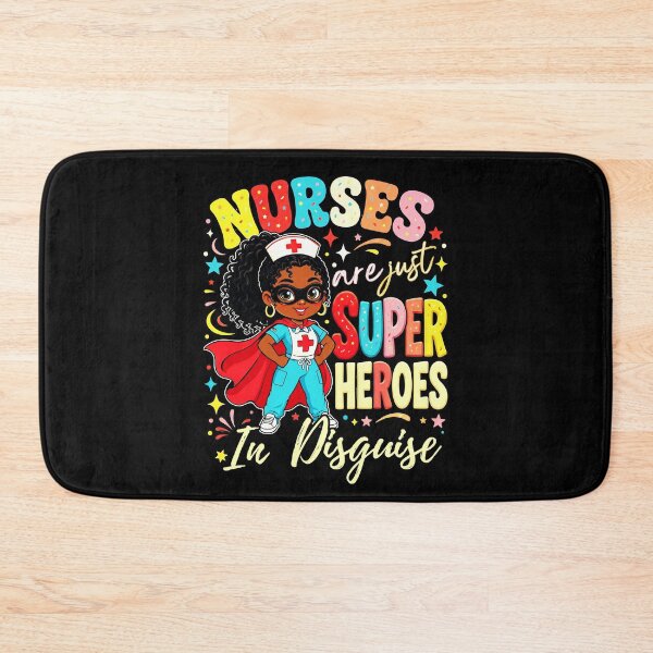 Item preview, Black Nurse Superhero Melanin Healthcare Magic designed and sold by MotivaChic.