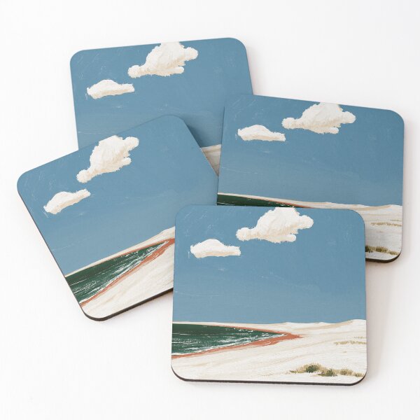 Item preview, Sunlit Sand Dunes Coastal Landscape Painting designed and sold by Maisonsucces.