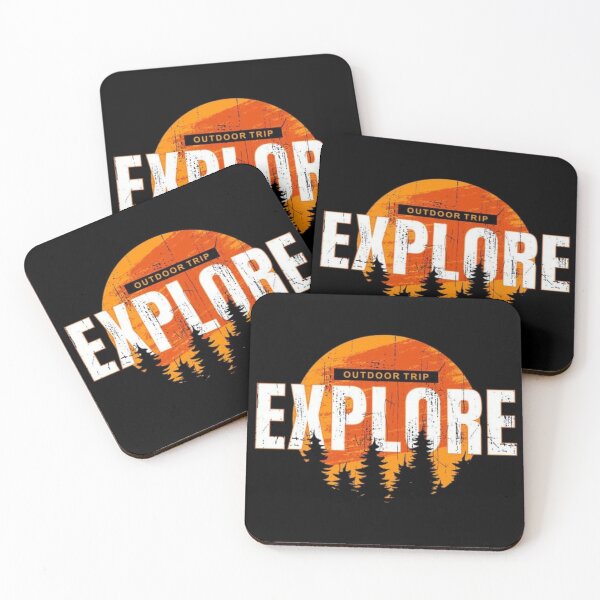 Item preview, Explore Mountain Adventure Retro Outdoor Design designed and sold by The craft.