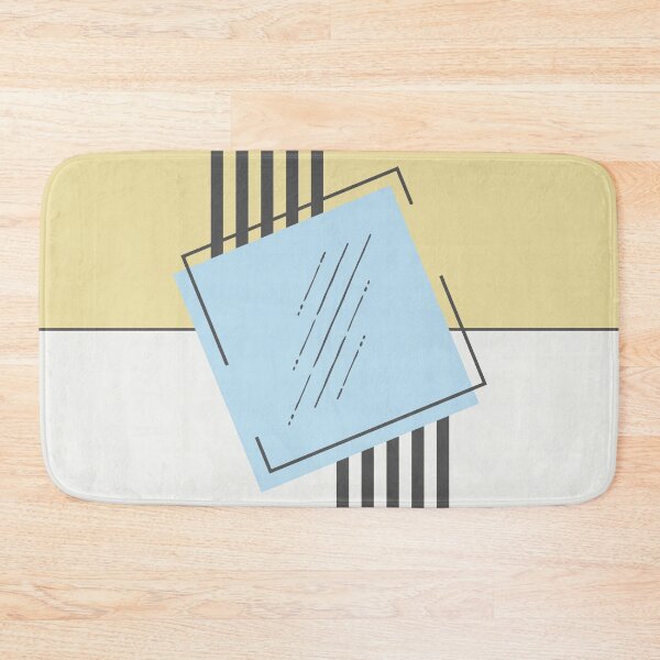Item preview, The Shift - Yellow and Blue Minimalist Geometric designed and sold by artdocaj.
