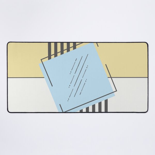 Item preview, The Shift - Yellow and Blue Minimalist Geometric designed and sold by artdocaj.