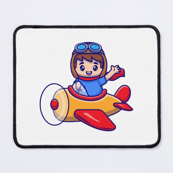 Item preview, Cute Little Boy Pilot Flying Airplane Cartoon designed and sold by miliemlac.