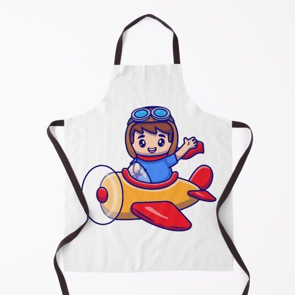 Item preview, Cute Little Boy Pilot Flying Airplane Cartoon designed and sold by miliemlac.