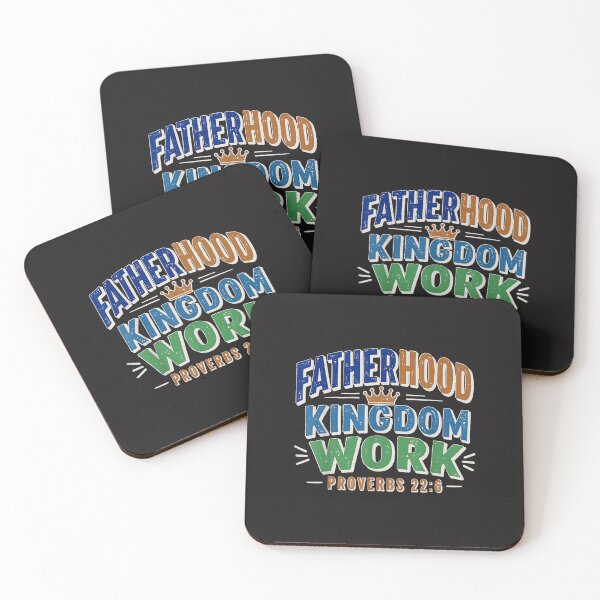 Item preview, Fatherhood Is Kingdom Work Proverbs 22:6 Christian Dad Faith designed and sold by kiralynstration.