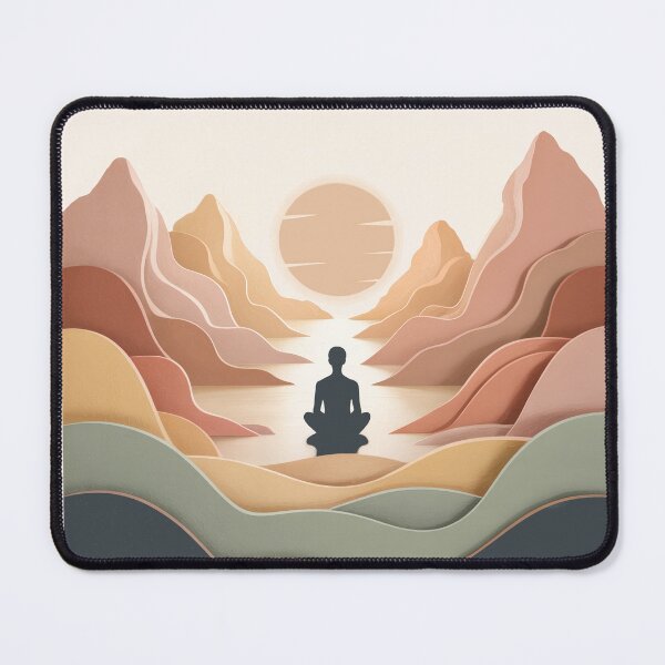 Item preview, Mountain Grounding Silence Meditation Wall Art designed and sold by TrendMorphic.