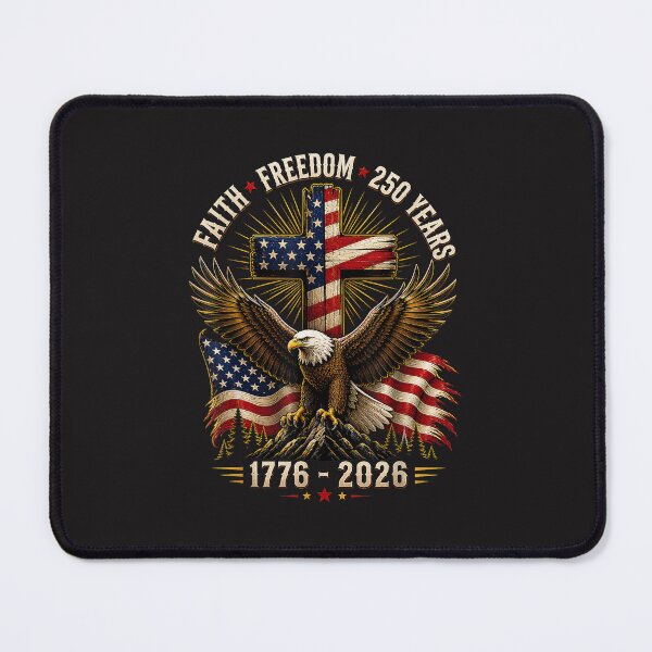 Item preview, Faith Freedom 250 Years Patriotic Christian USA 1776 2026 designed and sold by kiralynstration.