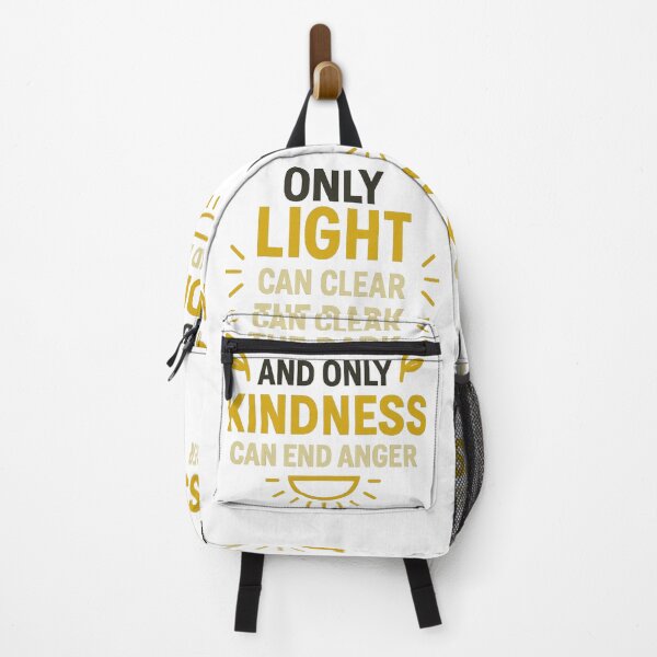 Item preview, Only Light Can Clear the Dark – Motivational Kindness Typography designed and sold by mbmstores.