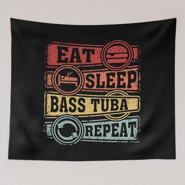 Item preview, Eat Sleep Bass tuba Repeat designed and sold by GabbyKash.