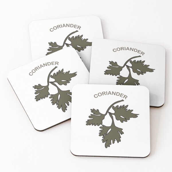 Item preview, Coriander leaves hand drawn illustration.For stickers on seasoning containers designed and sold by TaniaArtDesign.