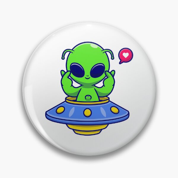 Item preview, Cute Kawaii Alien UFO Spaceship Love designed and sold by miliemlac.