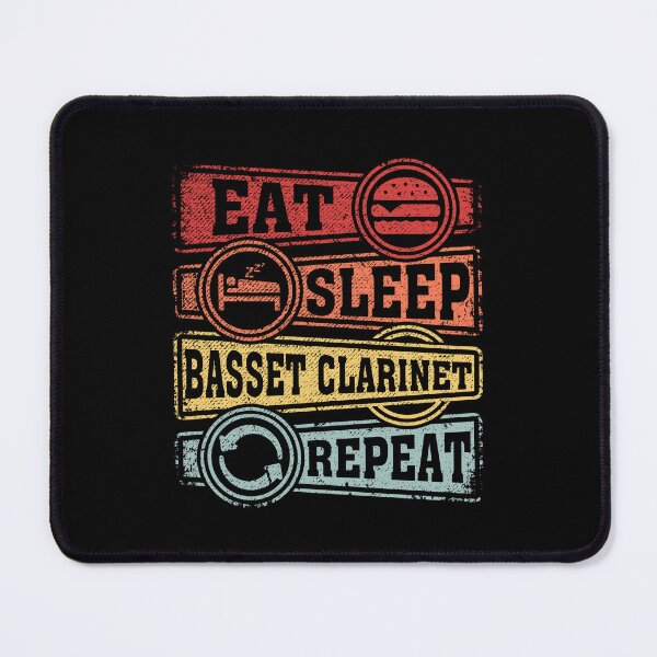 Item preview, Eat Sleep Basset clarinet Repeat designed and sold by GabbyKash.