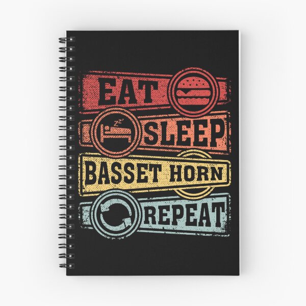 Item preview, Eat Sleep Basset horn Repeat designed and sold by GabbyKash.