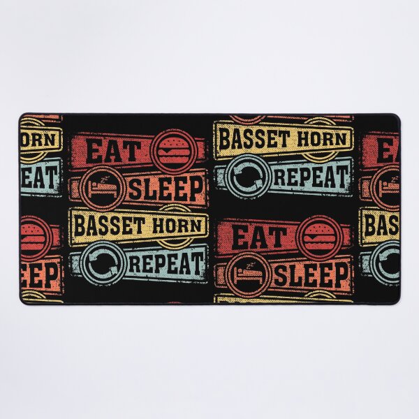 Item preview, Eat Sleep Basset horn Repeat designed and sold by GabbyKash.