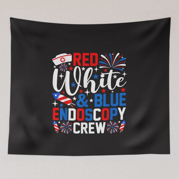 Item preview, Red White And Blue Endoscopy Crew Patriotic Nurse Design designed and sold by kiralynstration.