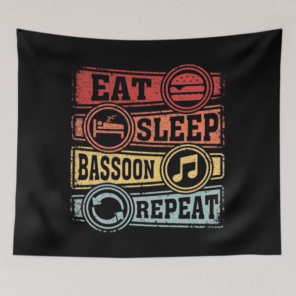 Item preview, Eat Sleep Bassoon Repeat designed and sold by GabbyKash.