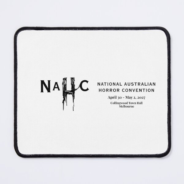 Item preview, NAHC National Australian Horror Convention 2027 Banner Black Lettering designed and sold by The National Australian Horror Convention.