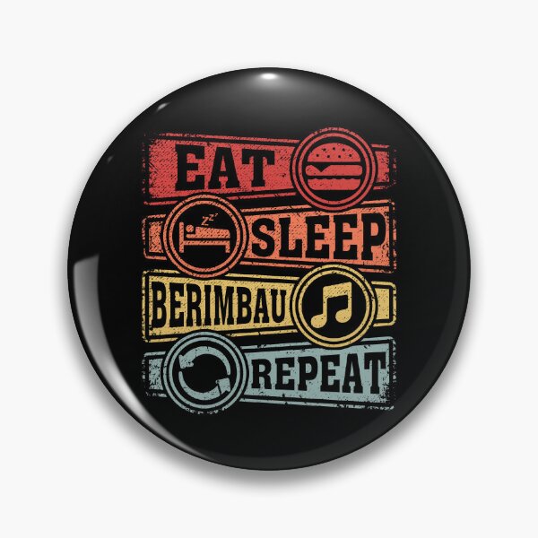 Item preview, Eat Sleep Berimbau Repeat designed and sold by GabbyKash.