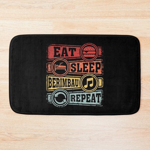 Item preview, Eat Sleep Berimbau Repeat designed and sold by GabbyKash.