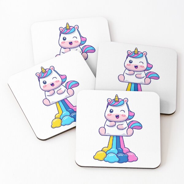 Item preview, Magical Kawaii Rainbow Unicorn Fantasy designed and sold by miliemlac.