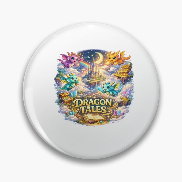 Item preview, Dragon Tales Fantasy T-Shirt | Cute Magical Dragon Adventure Art designed and sold by Mukesh Saxena.