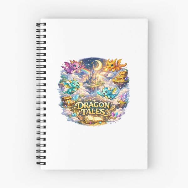 Item preview, Dragon Tales Fantasy T-Shirt | Cute Magical Dragon Adventure Art designed and sold by Mukesh Saxena.