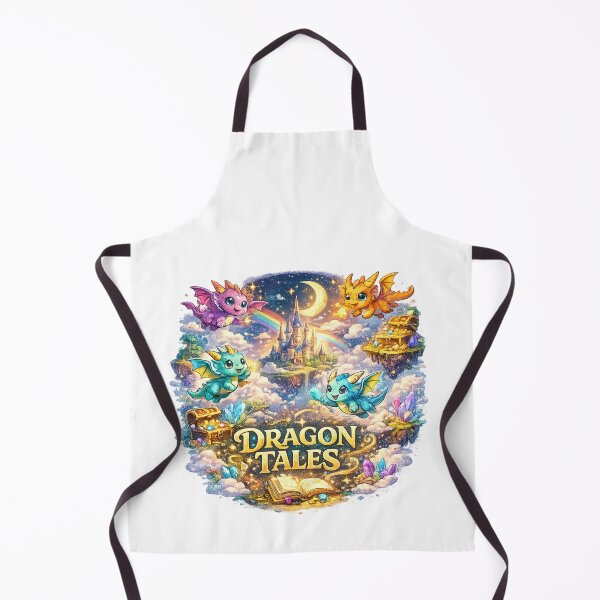 Item preview, Dragon Tales Fantasy T-Shirt | Cute Magical Dragon Adventure Art designed and sold by Mukesh Saxena.