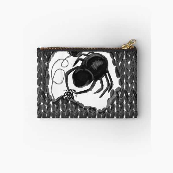 Item preview, Spider Weaving a Web | Line Art & Watercolor Illustration designed and sold by dremneaw.