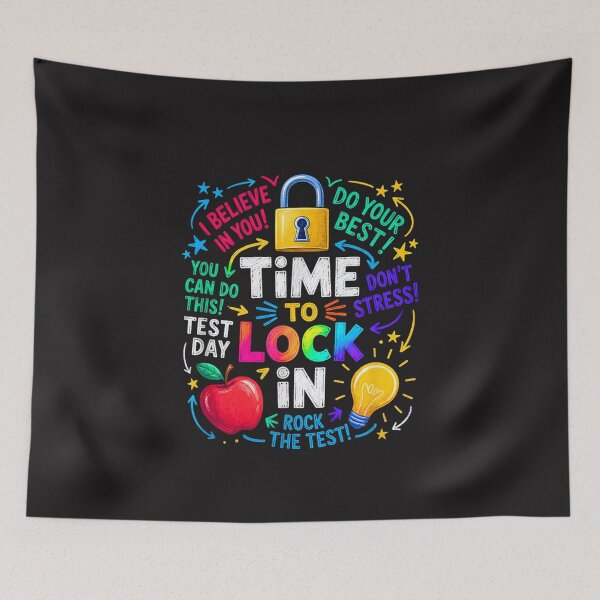 Item preview, Test Day Time To Lock In Funny State Testing School Design designed and sold by kiralynstration.