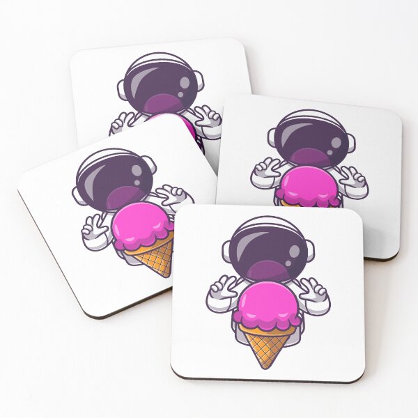 Item preview, Kawaii Astronaut Holding Giant Ice Cream designed and sold by miliemlac.