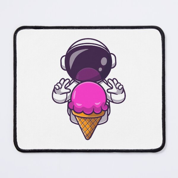Item preview, Kawaii Astronaut Holding Giant Ice Cream designed and sold by miliemlac.