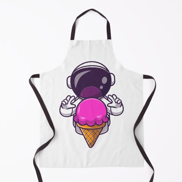 Item preview, Kawaii Astronaut Holding Giant Ice Cream designed and sold by miliemlac.