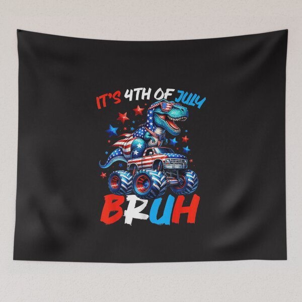 Item preview, Bruh 4th Of July Patriotic T Rex Dinosaur Kids Design designed and sold by kiralynstration.