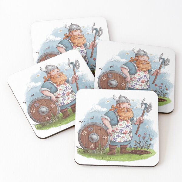 Item preview, Viking Gardening Club Funny Illustration designed and sold by PixelDrift21.