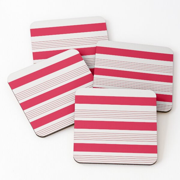 Item preview, Mixed Red Stripes on Cloud Dancer  designed and sold by JaygiesDesign.