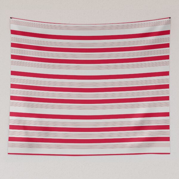 Item preview, Mixed Red Stripes on Cloud Dancer  designed and sold by JaygiesDesign.
