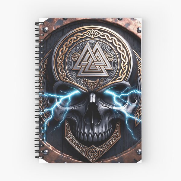 Item preview, Viking Shield Valknut Skull designed and sold by Bluesax.