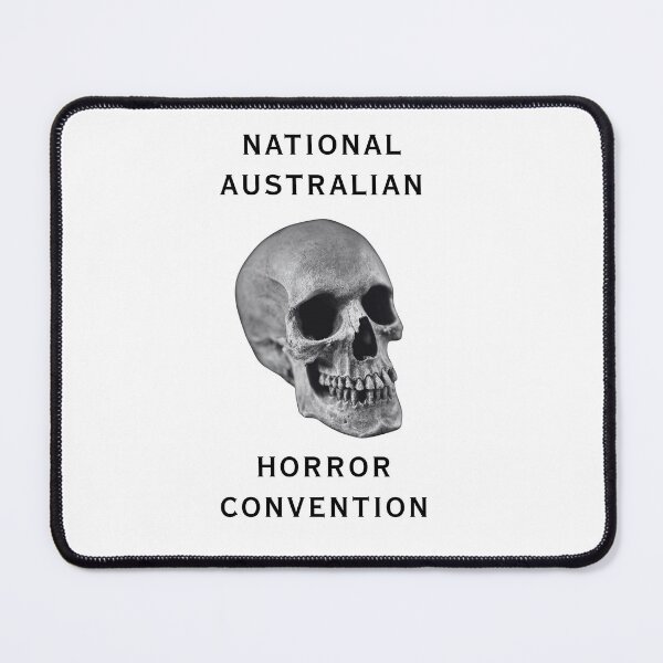 Item preview, NAHC National Australian Horror Convention Skull Black Lettering designed and sold by The National Australian Horror Convention.