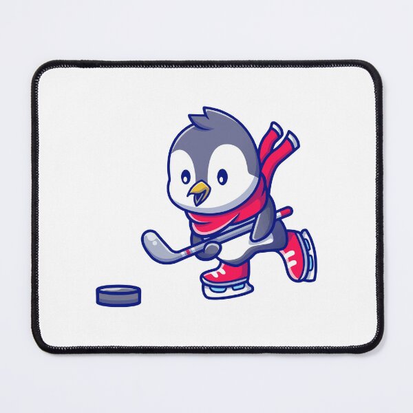 Item preview, Cute Penguin Playing Ice Hockey designed and sold by miliemlac.