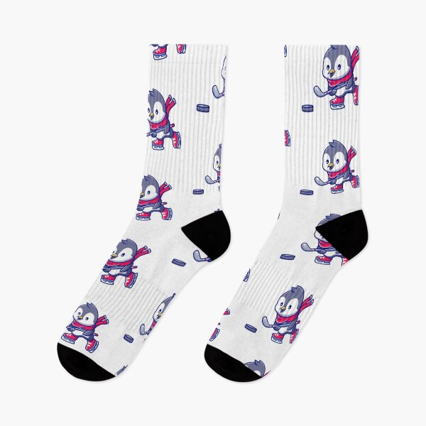 Item preview, Cute Penguin Playing Ice Hockey designed and sold by miliemlac.
