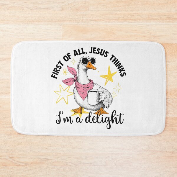 Item preview, First Of All Jesus Thinks Im A Delight Funny Christian Goose designed and sold by kiralynstration.
